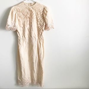 Vintage Lace Trim Dress